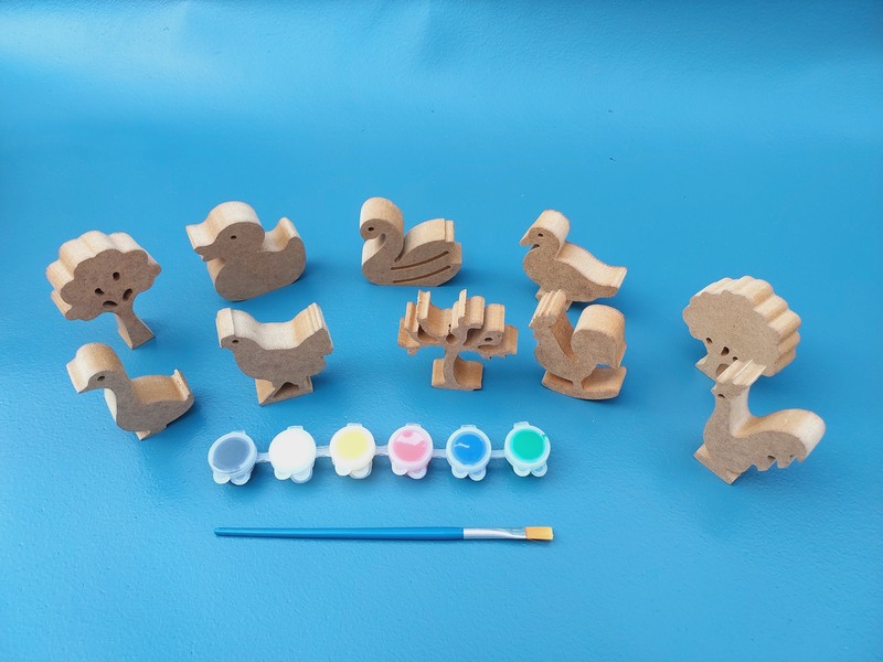 Ahşap Kümes Hayvanları ( SET 3 )